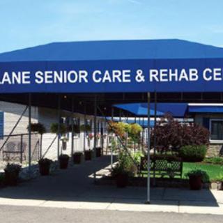 Entrance of a senior care and rehabilitation center.