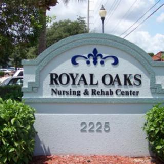 Sign for Royal Oaks Nursing & Rehab Center at 2225.