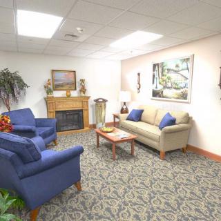 A cozy living room with comfortable seating and stylish decor.
