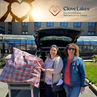 Supporting the community with generous donations at Clove Lakes.