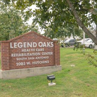 Sign for Legend Oaks Healthcare and Rehabilitation Center.