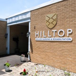 Entrance of Hilltop Skilled Nursing & Rehabilitation facility.