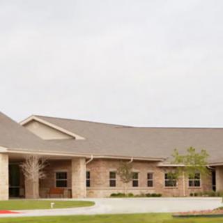 An exterior view of a modern educational facility.