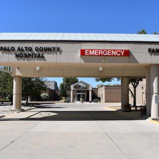 Entrance to Palo Alto County Hospital's emergency department.