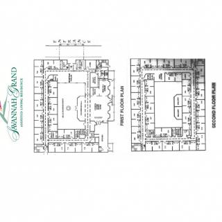 Building layout with detailed floor plans.