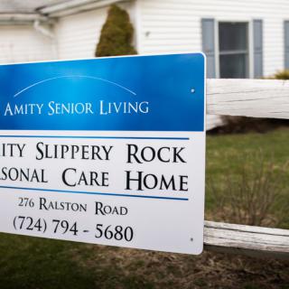 Sign for Quality Slippery Rock Personal Care Home.