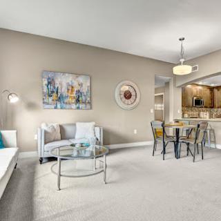 A beautifully designed living space featuring modern furniture and elegant decor.