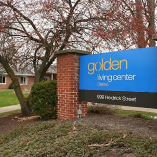 Entrance sign for Golden LivingCenter on Hendricks Street.