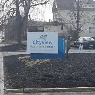 Signage for CityView Healthcare & Rehab.