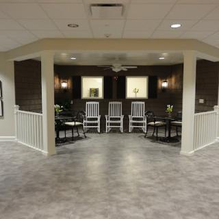 A modern lobby area featuring comfortable seating and elegant decor.