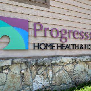 Sign for Progressive Home Health & Hospice.