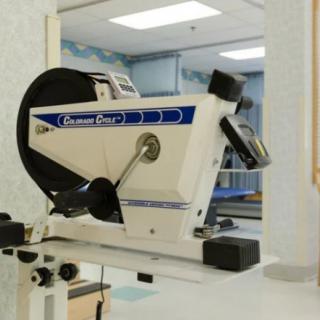 A medical exercise machine used for rehabilitation and fitness purposes.