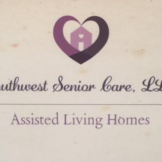 Logo of Southwest Senior Care, LLC featuring a heart symbol with the text 'Assisted Living Homes' underneath.