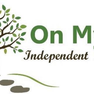Logo featuring a tree with leaves and the text 'On My Independent'.