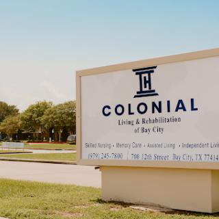 Signage for Colonial Living & Rehabilitation facility.