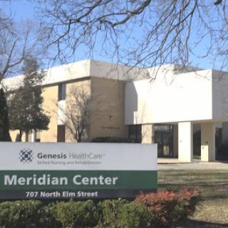 The Meridian Center, a medical facility located on North Elm Street.