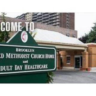 Entrance to Brooklyn United Methodist Church Home and Adult Day Healthcare.