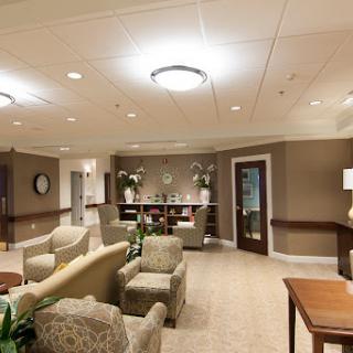 A welcoming lobby area with comfortable seating and modern decor.