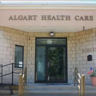 Entrance to Algart Health Care facility.