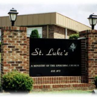 Entrance sign for St. Luke's community building.