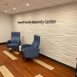 Welcoming atmosphere in the Newports Family Maternity Center.