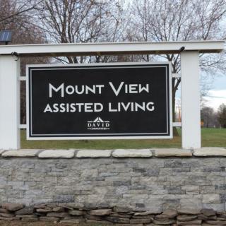 Sign for Mount View Assisted Living facility.