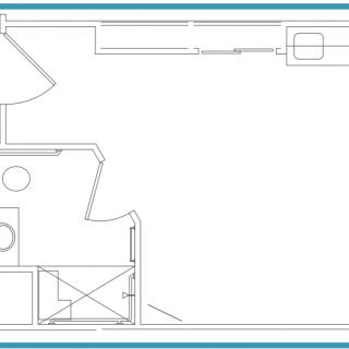 A detailed architectural floor plan layout.