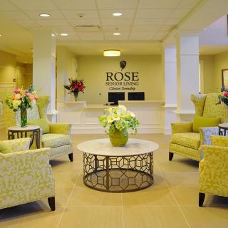 A welcoming lobby area with comfortable seating and elegant decor.