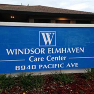 Sign for Windsor Elmhaven Care Center located at 8940 Pacific Ave.