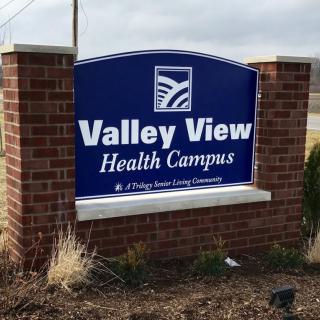 Entrance sign for Valley View Health Campus.