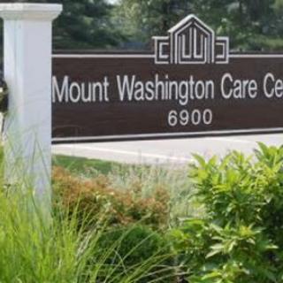 A sign for the Mount Washington Care Center, indicating its location.