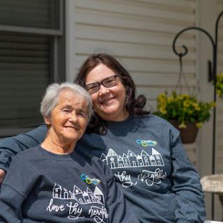 A beautiful moment shared between a mother and daughter, showcasing their love and connection.