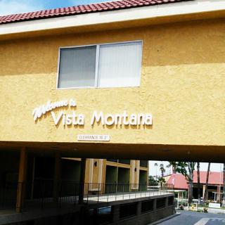 Entrance to Vista Montaa apartment complex.