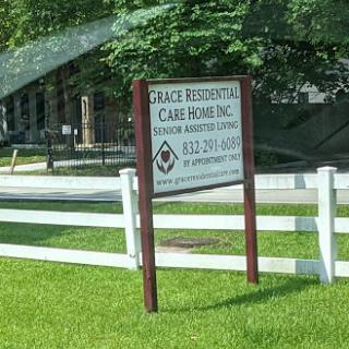 Signage for a residential care facility.