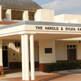 Entrance of The Harold & Sylvia Kaplan building.