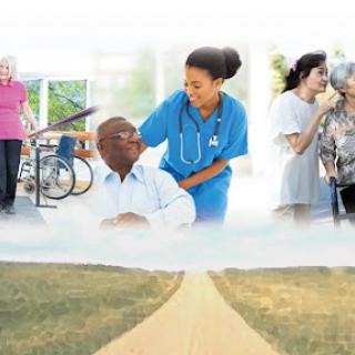 A compassionate healthcare environment focused on elderly care and support.