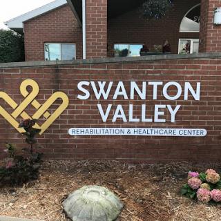 Entrance sign for Swanton Valley Community & Health Center.