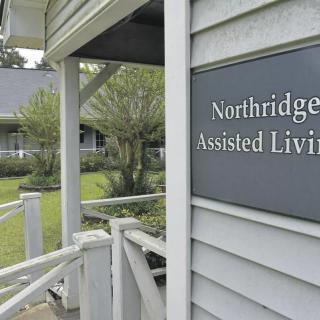 Entrance to Northridge Assisted Living facility.