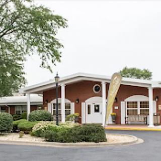 A welcoming commercial building with well-maintained landscaping.
