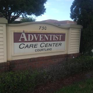 Sign for Adventist Care Center located in Coulter.