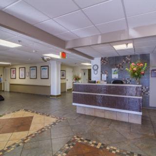 A spacious and welcoming reception area with a modern design.