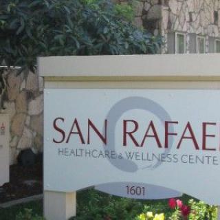 Sign for San Rafael Healthcare & Wellness Center.