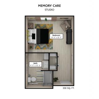 Memory Care Studio Floor Plan Layout