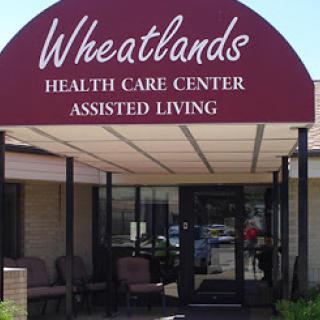 Entrance of Wheatlands Health Care Center, specializing in assisted living services.