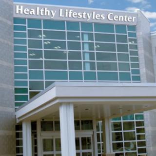 The exterior view of the Healthy Lifestyles Center.