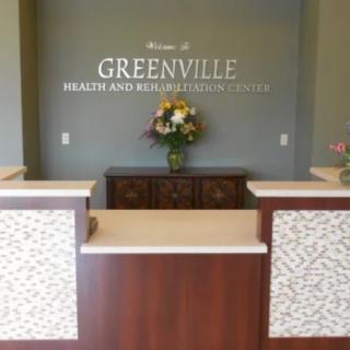 Reception area at Greenville Health and Rehabilitation Center.
