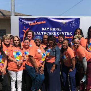 The dedicated team at Bay Ridge Healthcare Center celebrating community health and wellness.