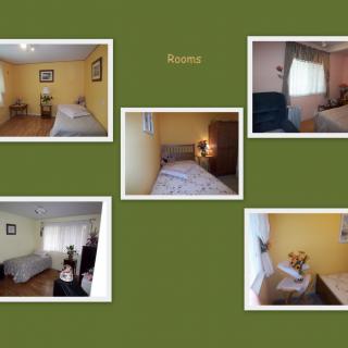 Collage of cozy bedroom interiors with various furniture and decor elements.