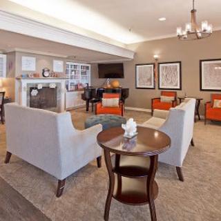 A well-furnished living room with a cozy fireplace and elegant decor.