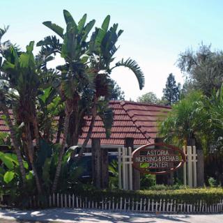 A scenic view of a beautifully designed house surrounded by lush tropical plants.